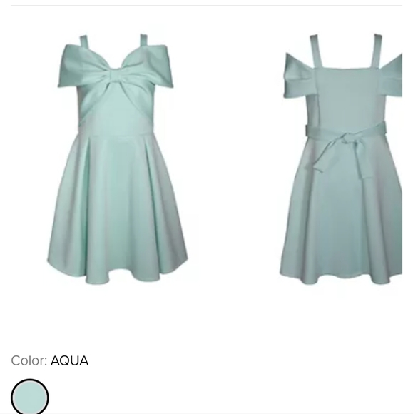 Brand new Easter big girls aqua dress - Picture 2 of 7